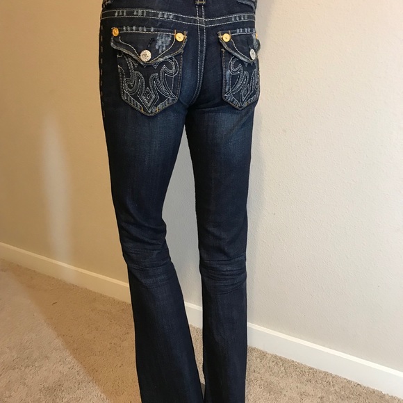 COPY - MEK JEANS OAXACA BOOT CUT SZ 24. SUPER CUTE! - Picture 2 of 5